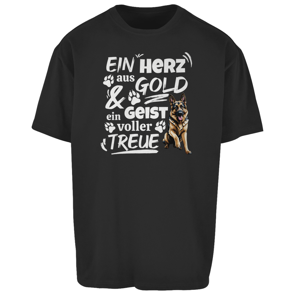 Herz aus Gold - Oversize T-Shirt - Unisex