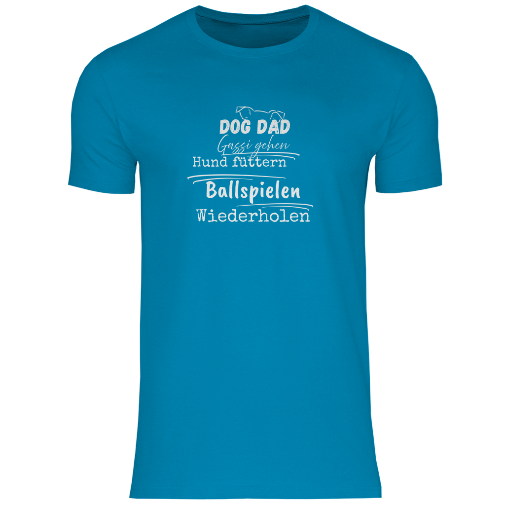Dog Dad Alltag - T-Shirt für Herren- Dein Wunschtext