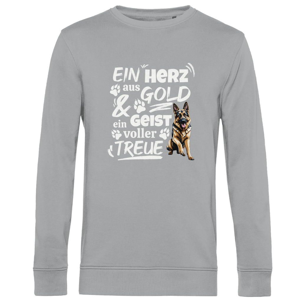 Herz aus Gold - Bio-Sweatshirt für Herren
