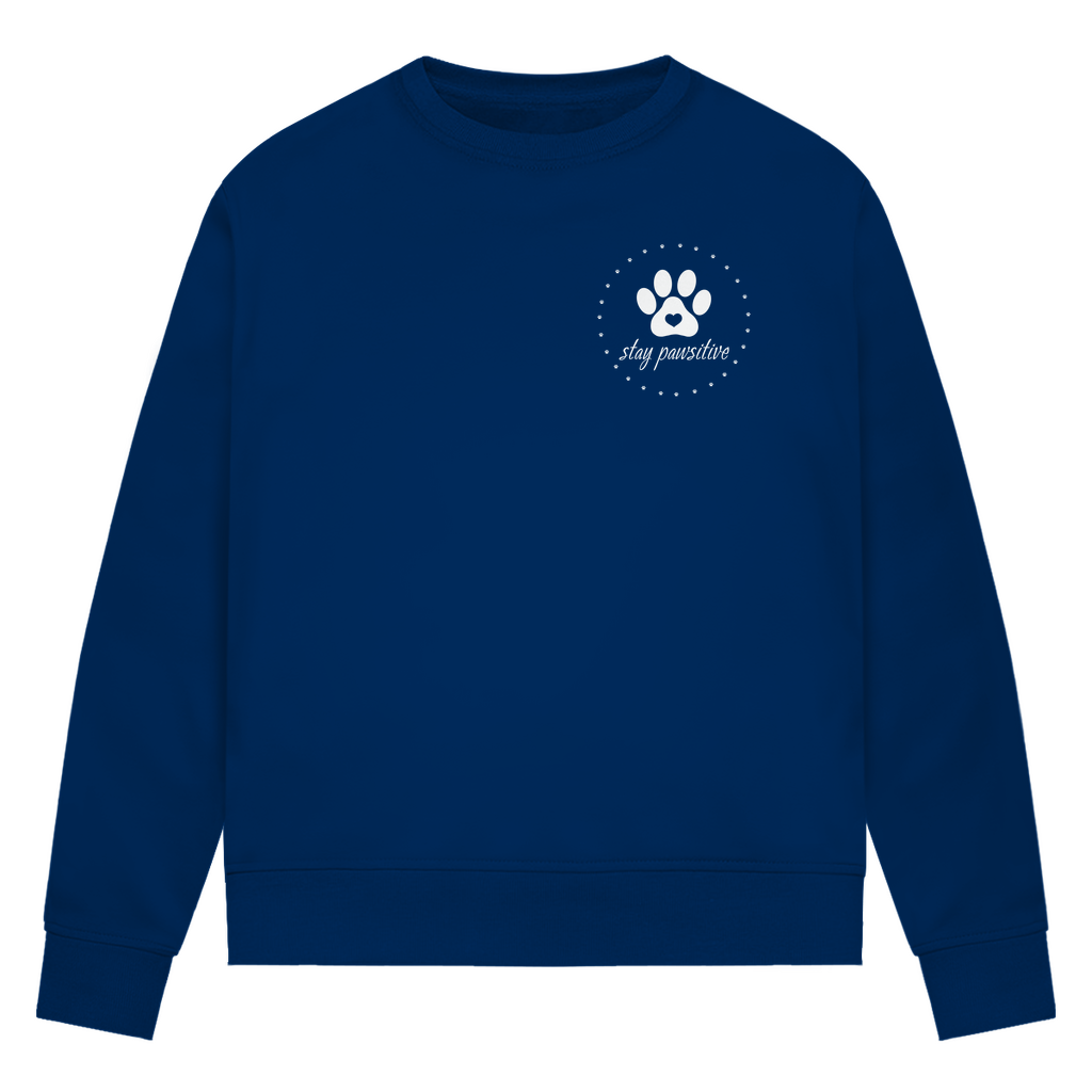 Stay Pawsitive - Bio-Sweatshirt für Damen