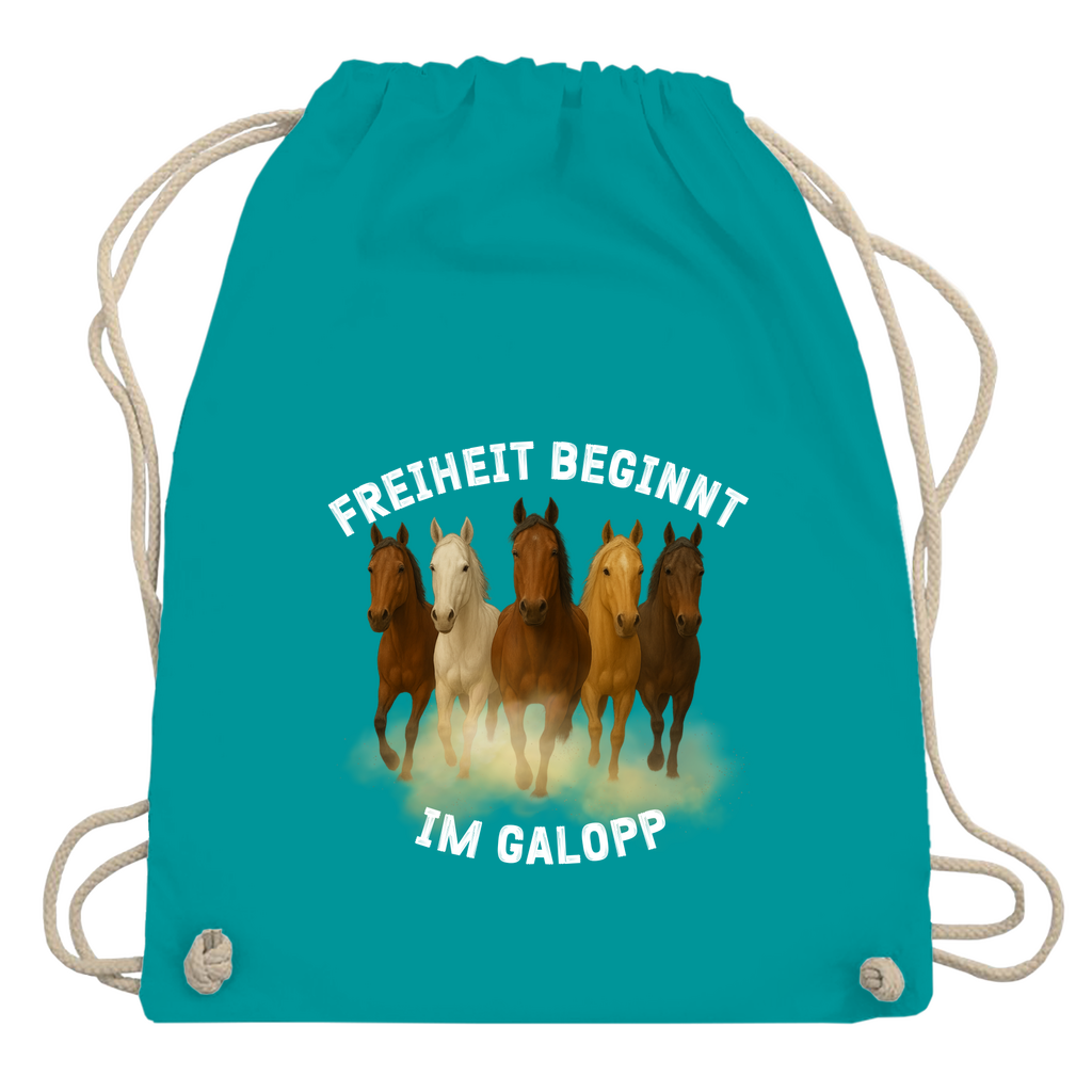 Galopp ist Freiheit - Turnbeutel