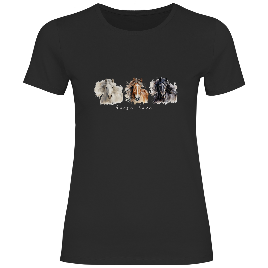 Horse Love - T-Shirt für Damen