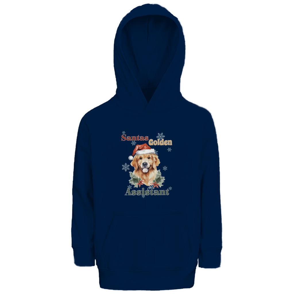 Santas Golden Assistant - Premium Bio Hoodie für Kinder