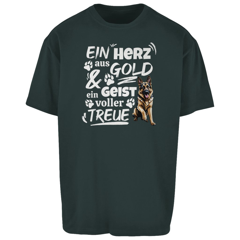 Herz aus Gold - Oversize T-Shirt - Unisex