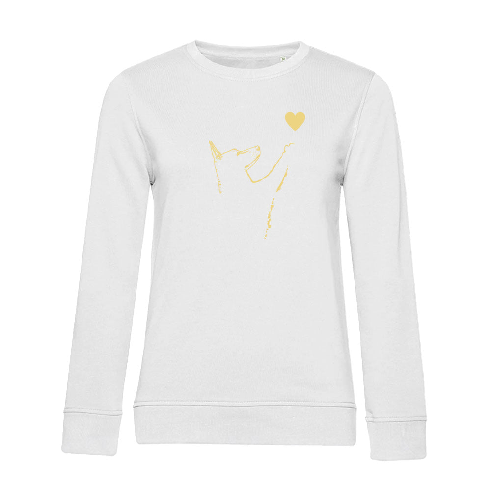 Liebe Hund – Wahre Liebe – Bio-Sweatshirt für Damen