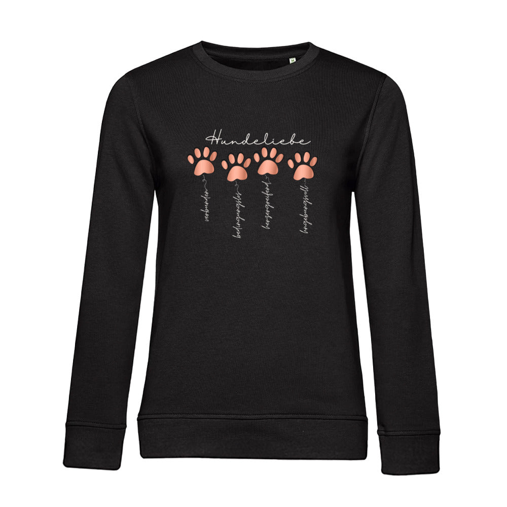 Hundeliebe – Bio-Sweatshirt für Damen