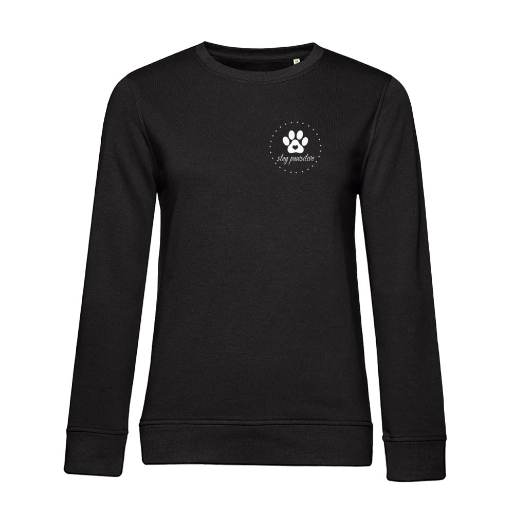 Stay Pawsitive – Bio-Sweatshirt für Damen