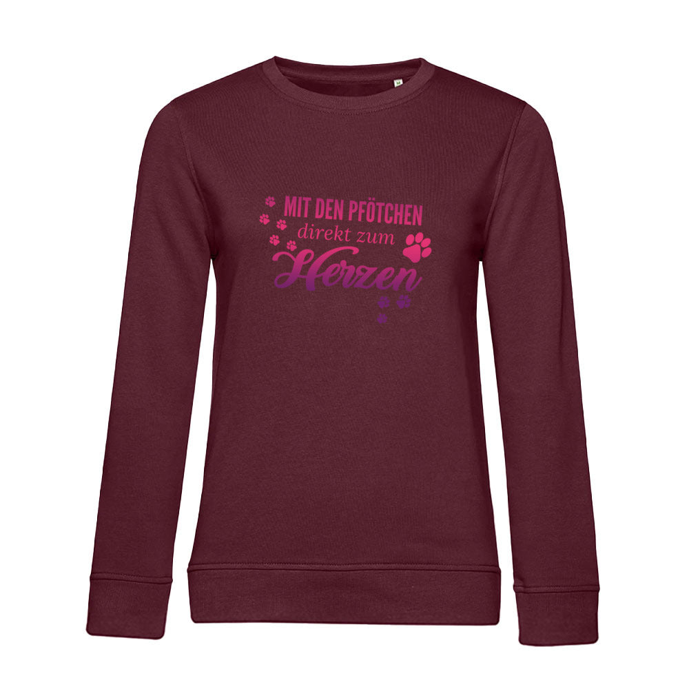 Direkt zum Herzen – Bio-Sweatshirt für Damen