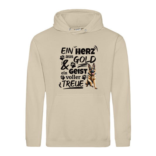 Herz aus Gold - Hoodie für Herren