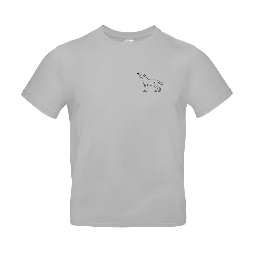 Labrador mit Herz - T-Shirt für Herren