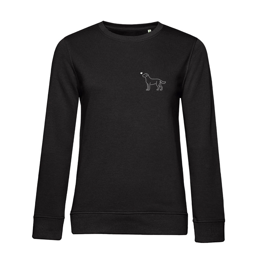 Labrador mit Herz - Sweatshirt für Damen