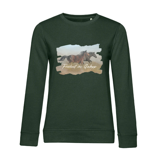 Freiheit im Galopp – Bio-Sweatshirt für Damen