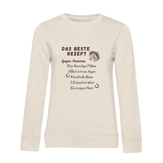 Herzensrezept – Bio-Sweatshirt für Damen