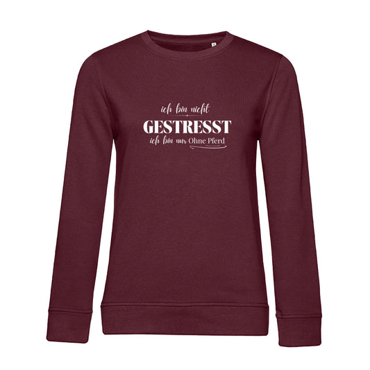 Ohne Pferd - Bio-Sweatshirt für Damen