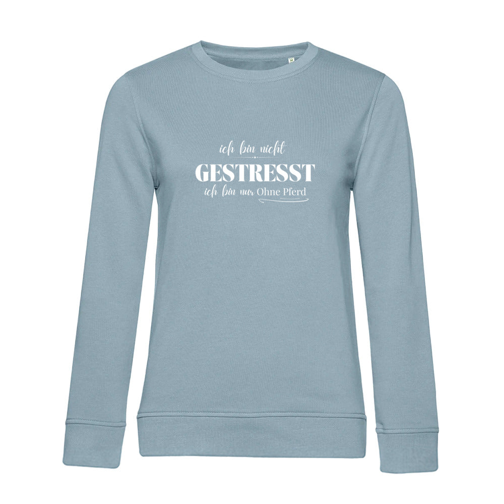 Ohne Pferd - Bio-Sweatshirt für Damen