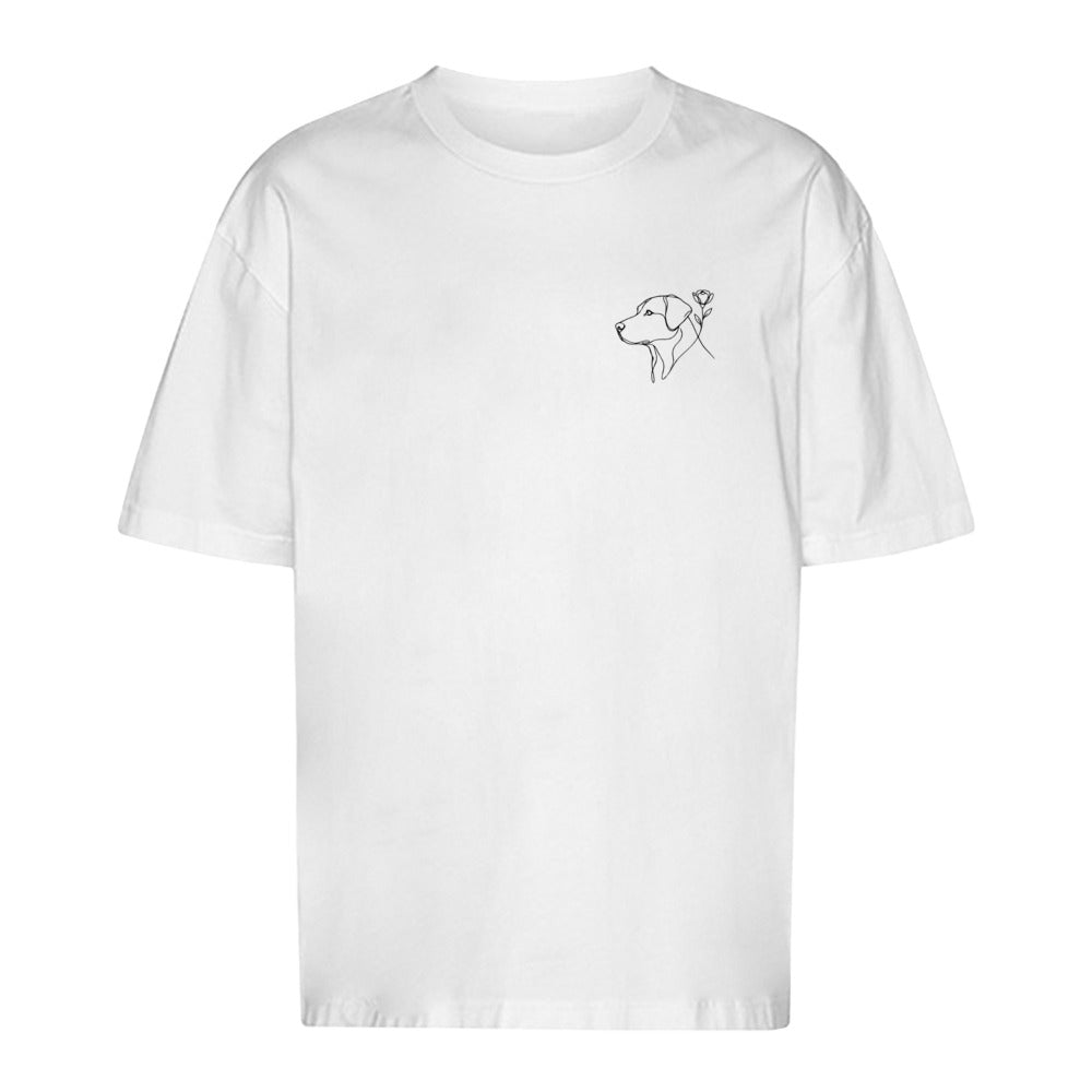 Blumenhund- Oversize T-Shirt-Unisex