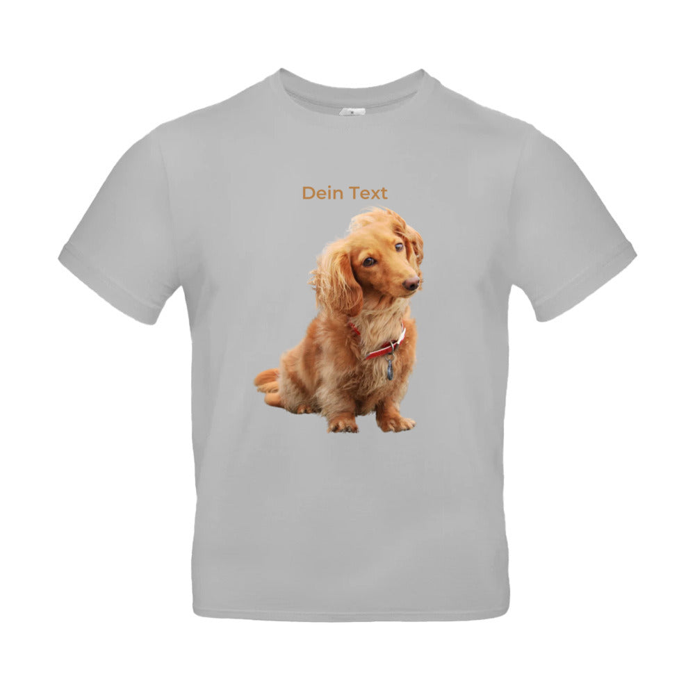 Hunde T-Shirt für Herren mit Foto – Hintergrund wird entfernt