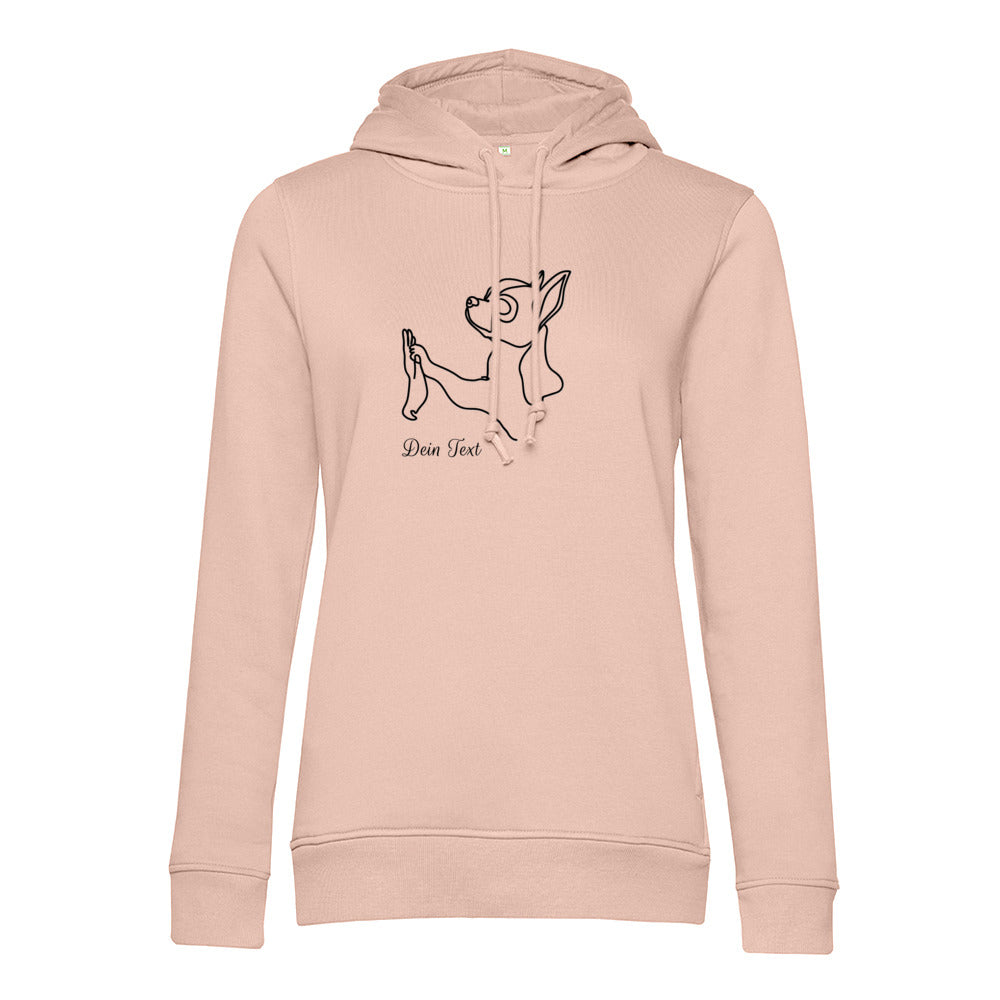 Chihuahua Team - Bio-Hoodie für Damen-Dein Wunschtext