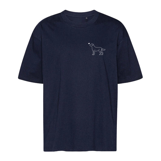 Labrador mit Herz - Oversize T-Shirt - Unisex
