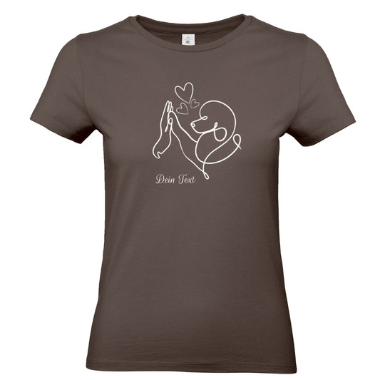 Pudelliebe - Personalisiertes T-Shirt für Damen