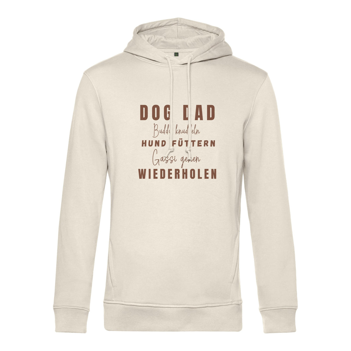 Dog Mom Lieblingshobby – personalisierbarer Herren Bio-Hoodie
