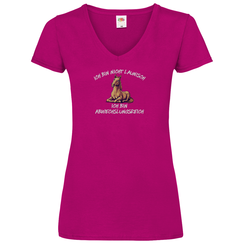 Abwechslungsreich - V-Shirt für Damen