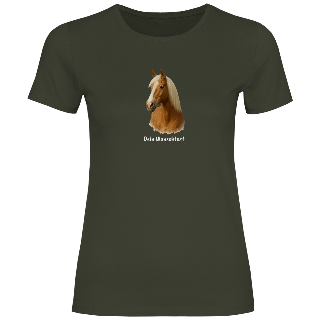 Reiterherz - T-Shirt für Damen- Dein Wunschtext