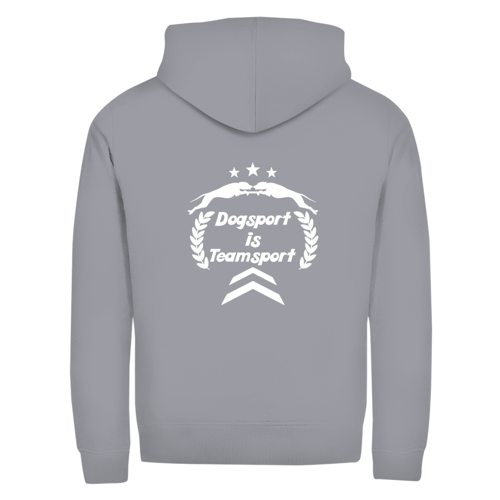 Team- Zipper-Hoodie Unisex | Rückendruck