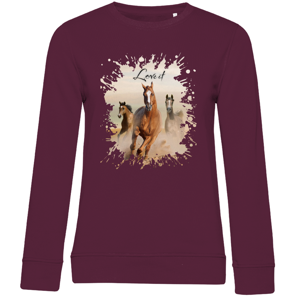 Pferdepower - Bio-Sweatshirt für Damen
