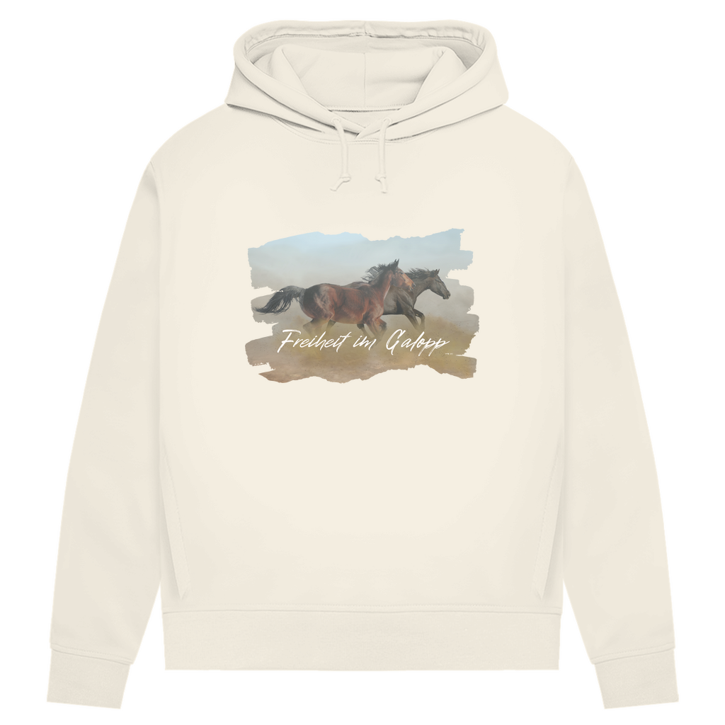 Freiheit im Galopp - Bio-Hoodie für Damen