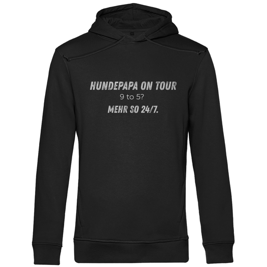 Herren Premium Bio Hoodie Vollzeit-Hundepapa