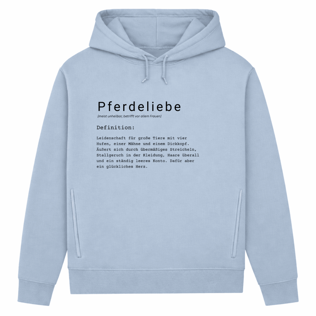 Pferdeliebe - Hoodie aus Bio-Baumwolle für Damen
