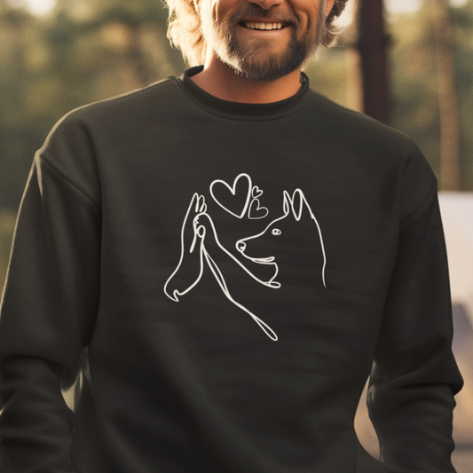 Wahre Liebe Stehohren - Bio-Sweatshirt für Herren
