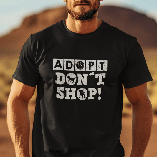 Adopt Don't Shop - T-Shirt für Herren