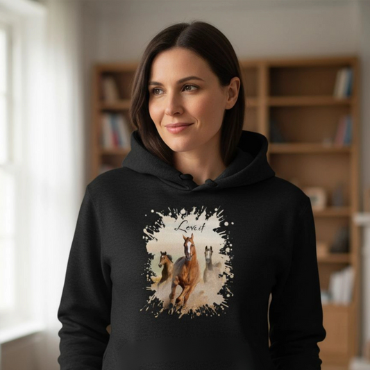 Pferdepower - Bio-Hoodie für Damen