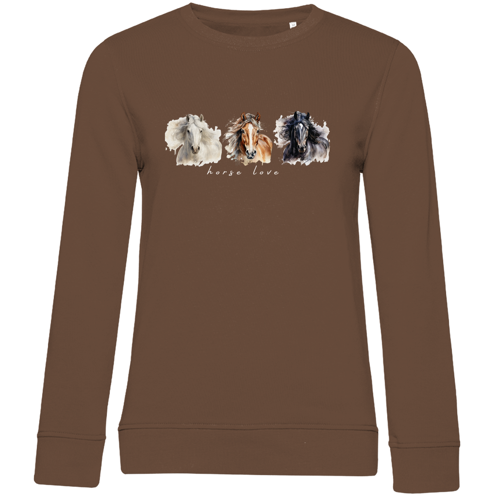 Horse Love - Bio-Sweatshirt für Damen