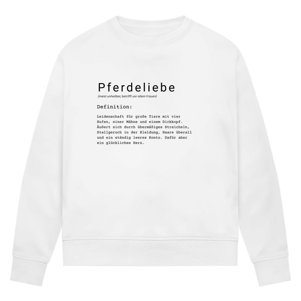 Pferdeliebe - Bio-Sweatshirt für Damen