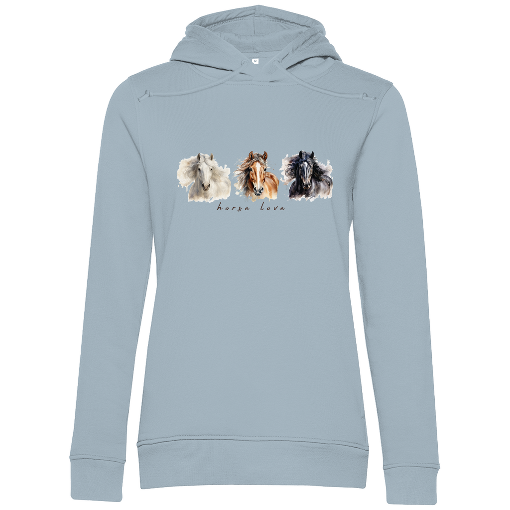 Horse Love - Bio-Hoodie für Damen