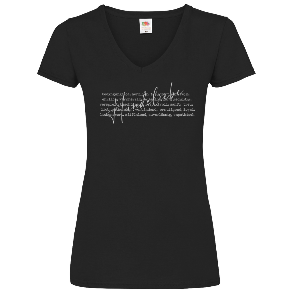 Hunde Liebe ist... - V-Shirt für Damen