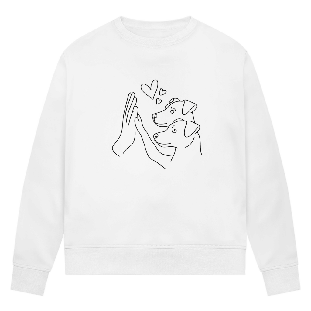 Doppeltes Glück - Bio-Sweatshirt für Damen