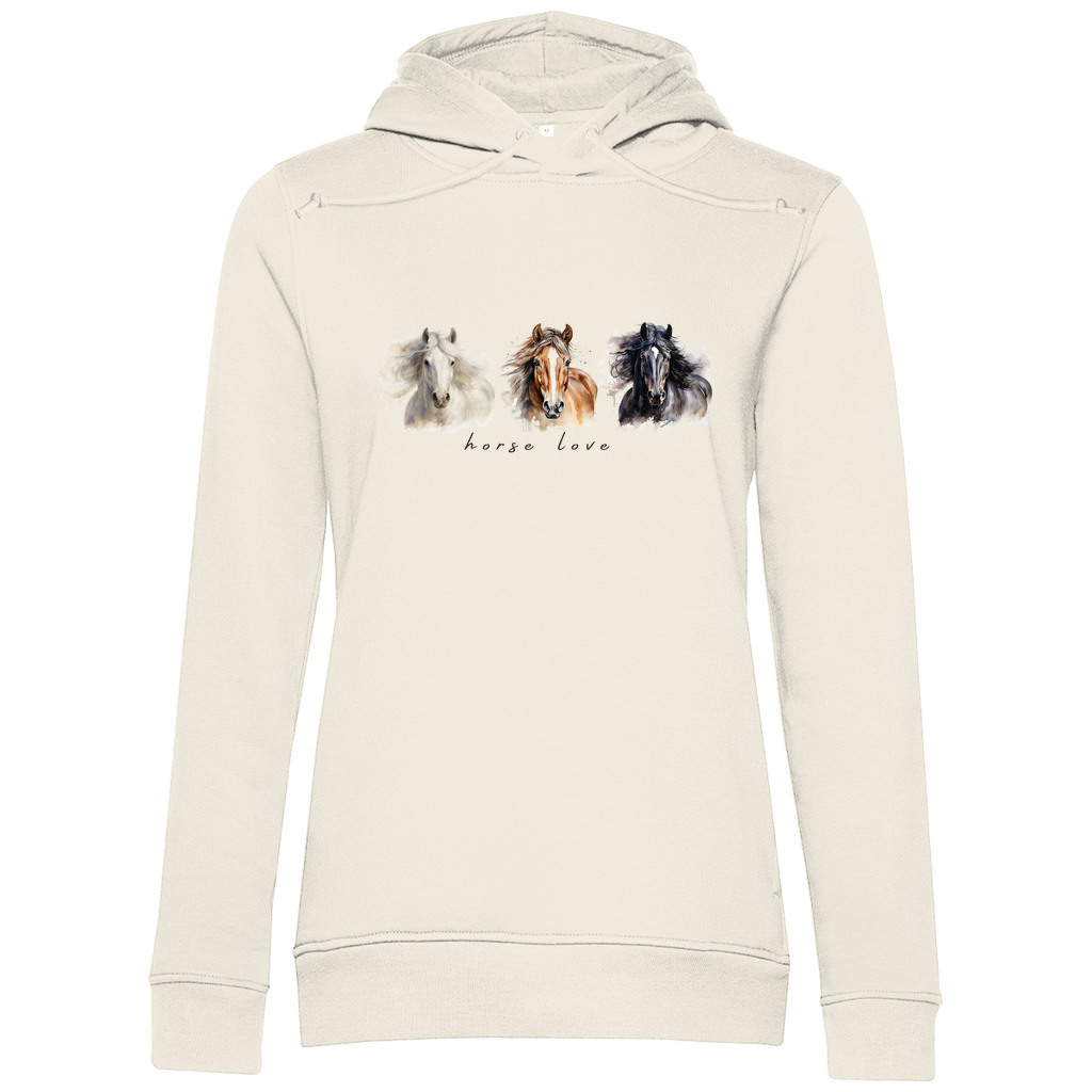 Horse Love - Bio-Hoodie für Damen