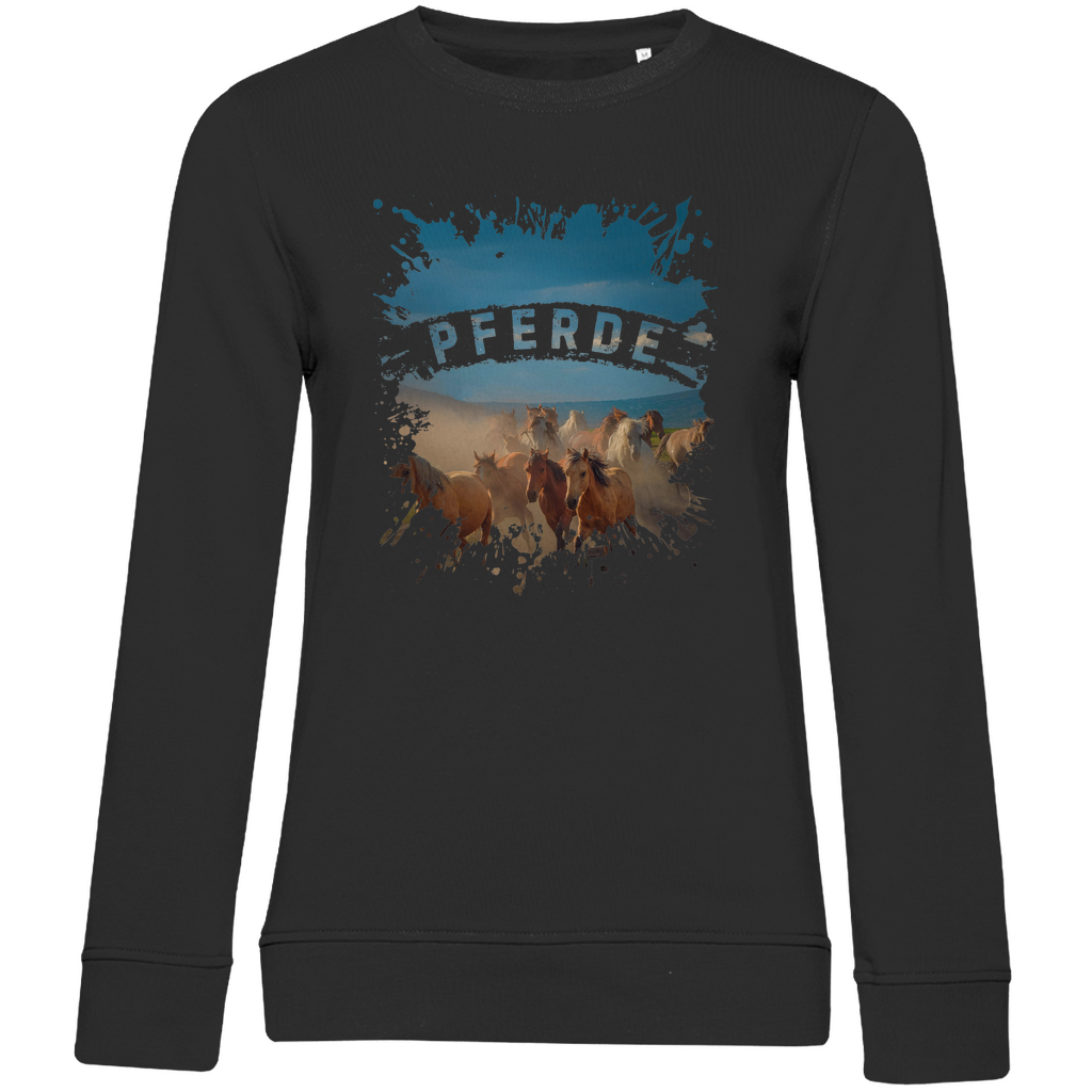 Pferdeliebe - Bio-Sweatshirt für Damen