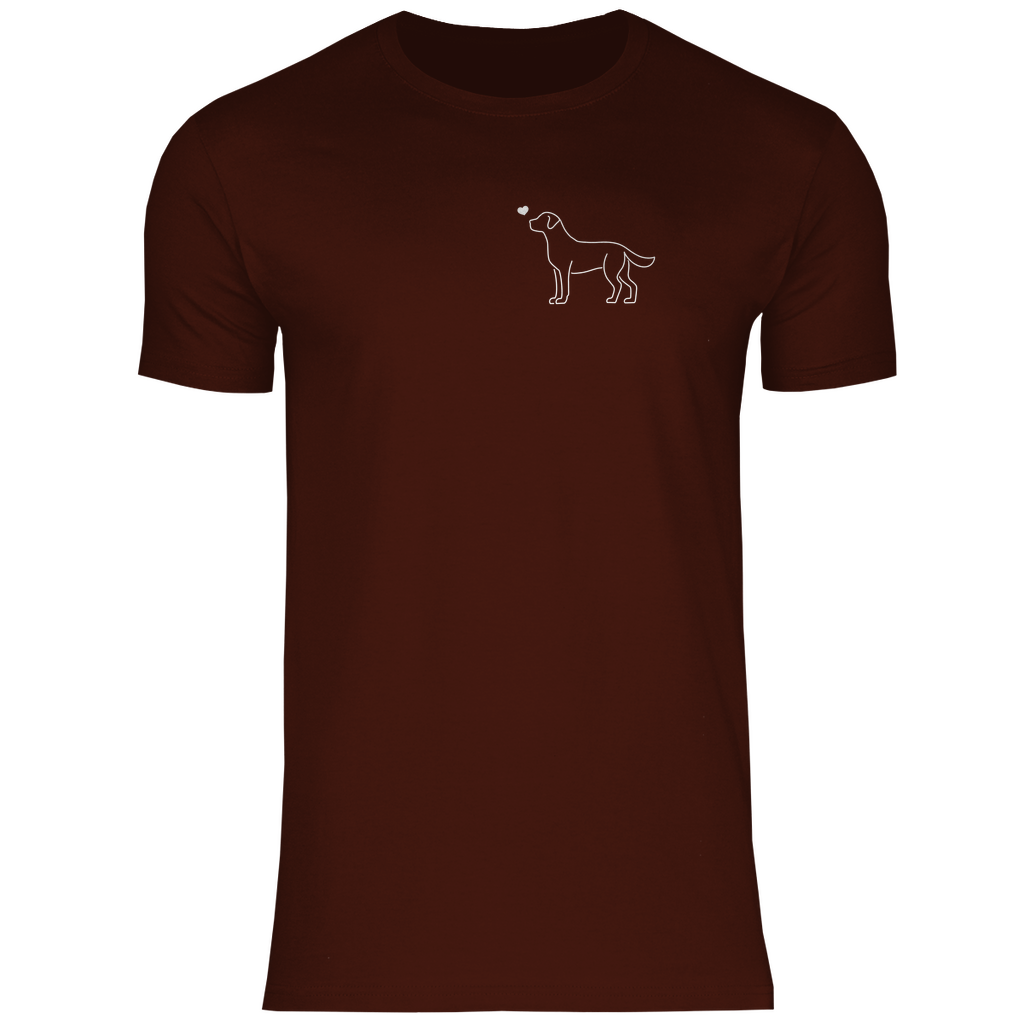 Labrador mit Herz - T-Shirt für Herren