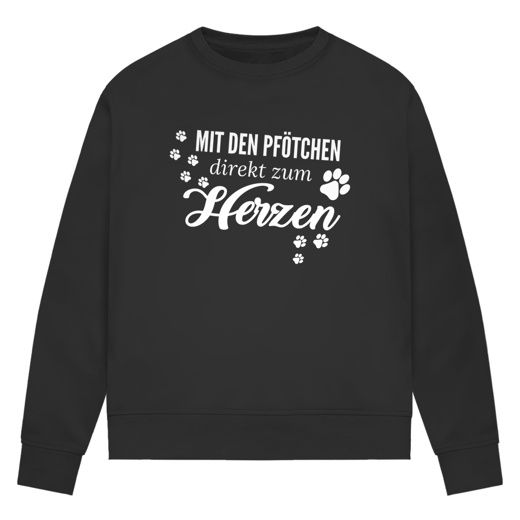 Direkt zum Herzen - Bio-Sweatshirt für Damen