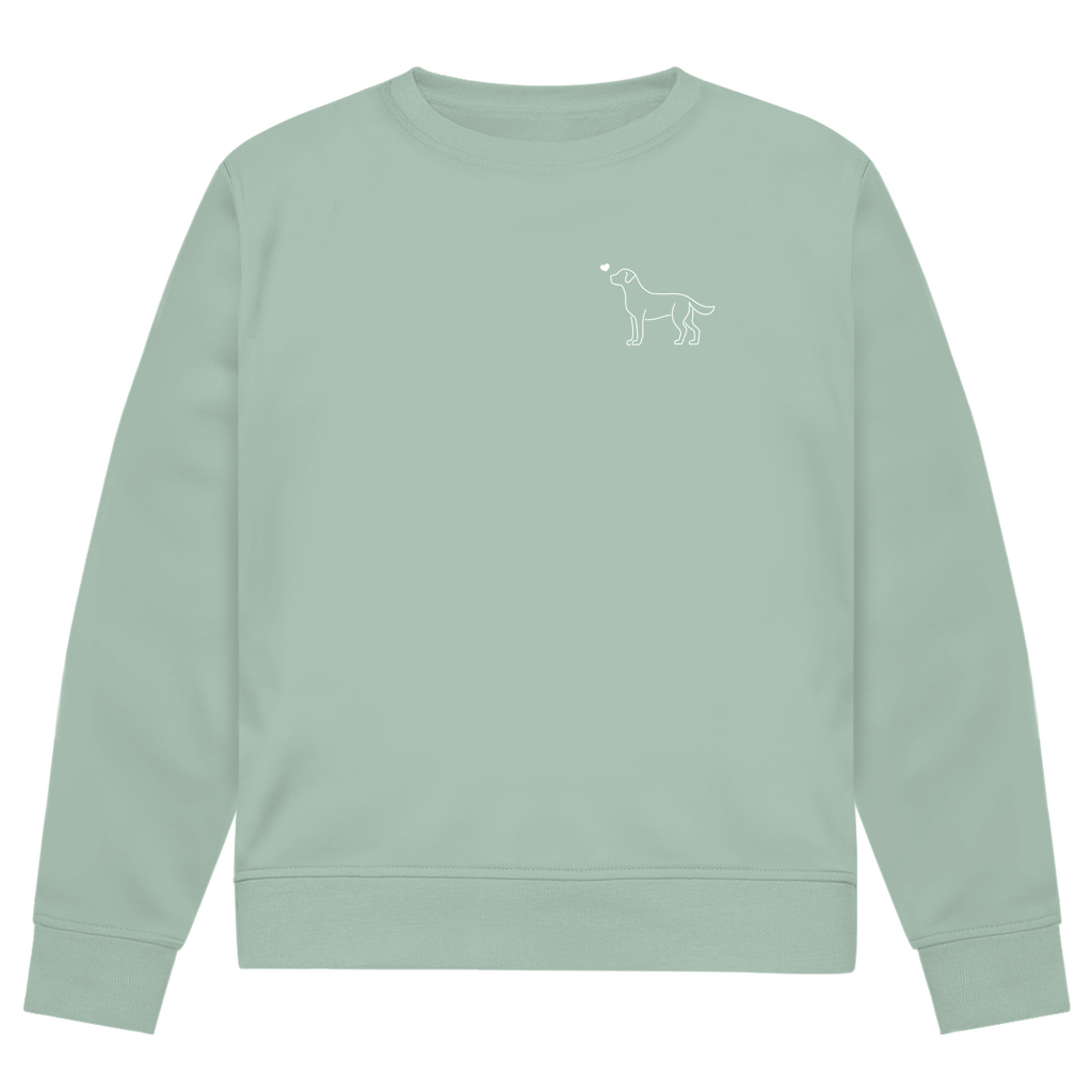 Labrador mit Herz - Bio-Sweatshirt für Herren