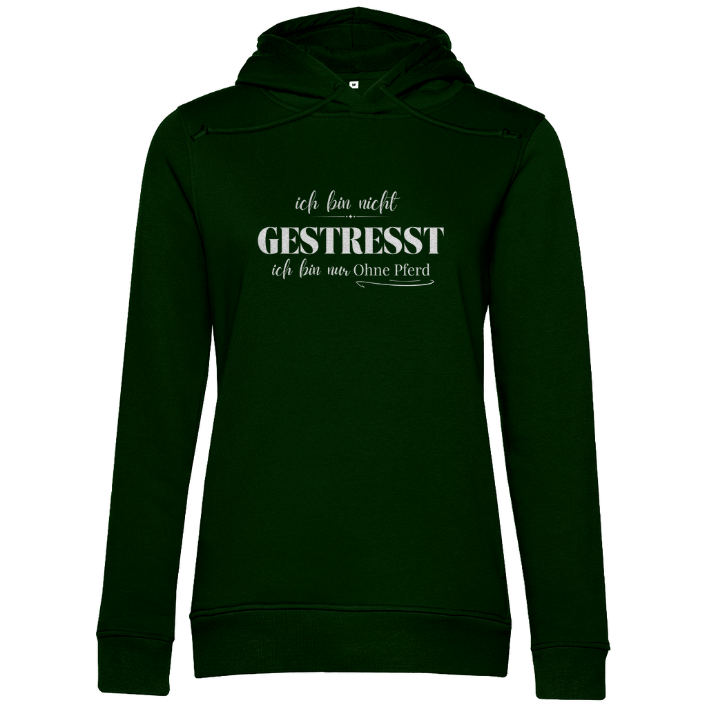 Ohne Pferd - Bio-Hoodie für Damen