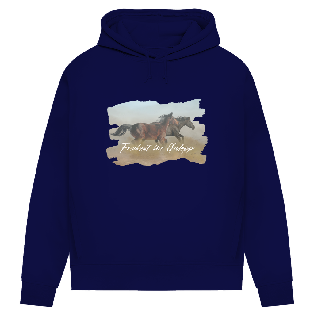 Freiheit im Galopp - Bio-Hoodie für Damen