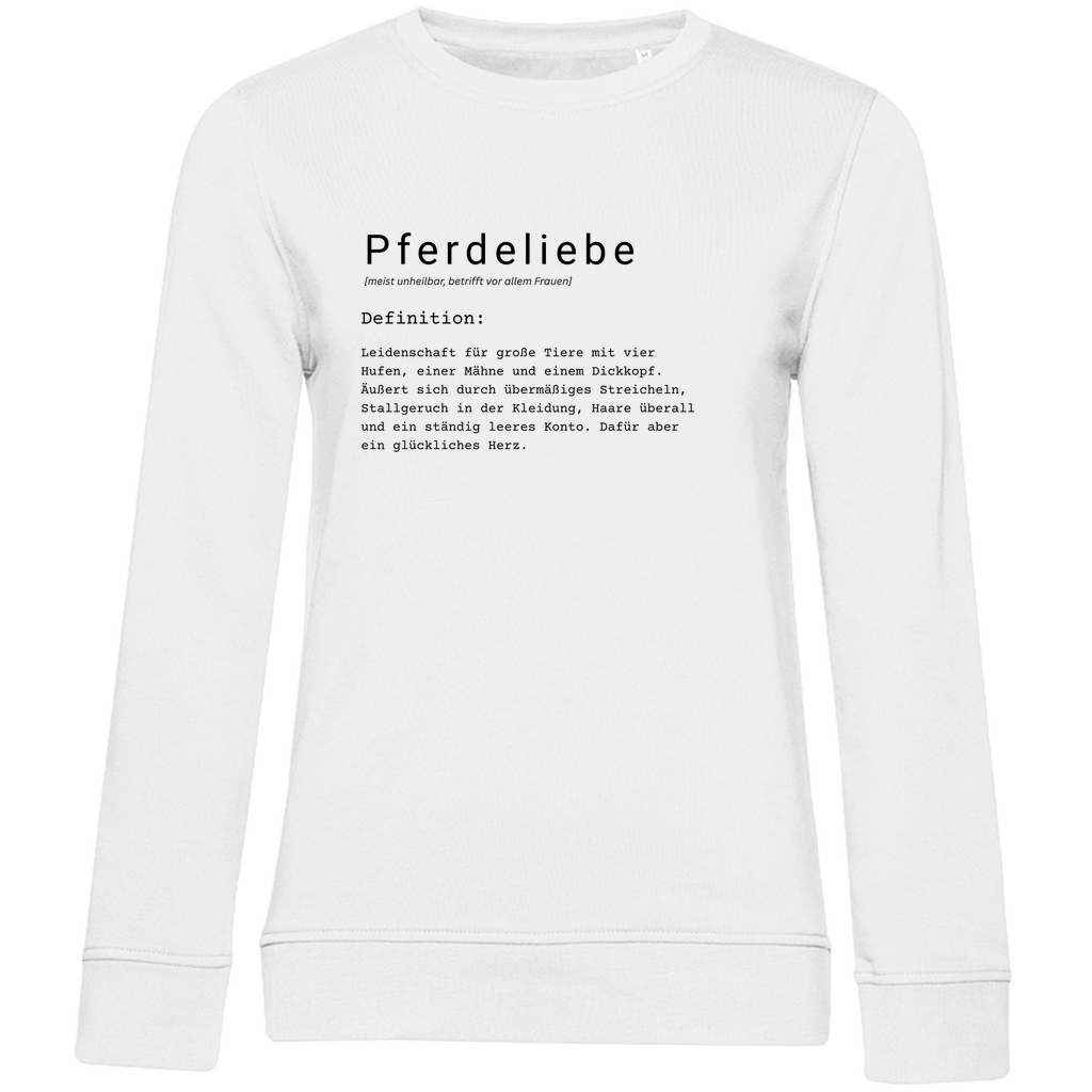 Pferdeliebe - Bio-Sweatshirt für Damen