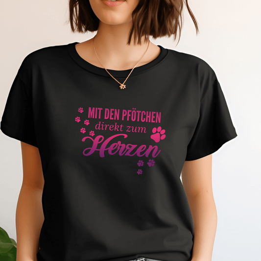 Direkt Zum Herzen - T-Shirt für Damen
