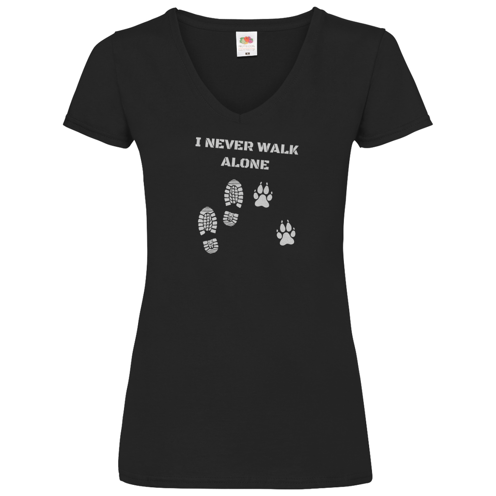 I Never Walk Alone - V-Shirt für Damen